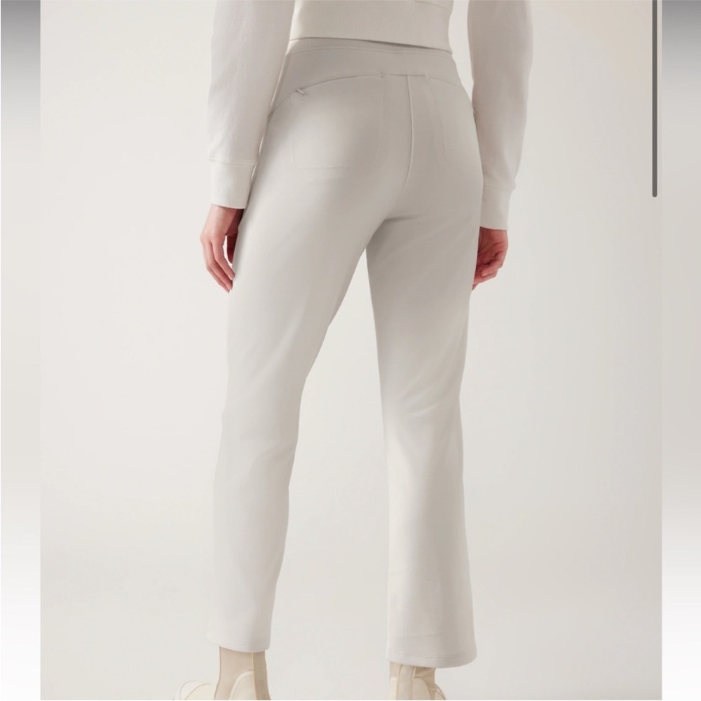 Athleta Headlands Hybrid Pant Womens 6 Birch Grey high Rise Ankle Crop Stretch - Picture 2 of 15